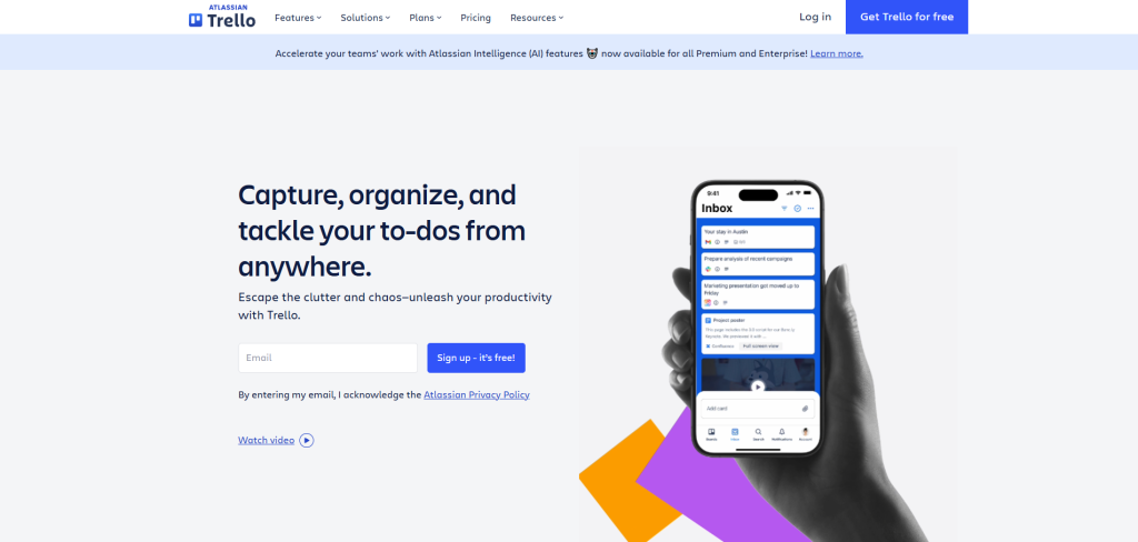 Capture, organize, and tackle your to-dos from anywhere - Trello