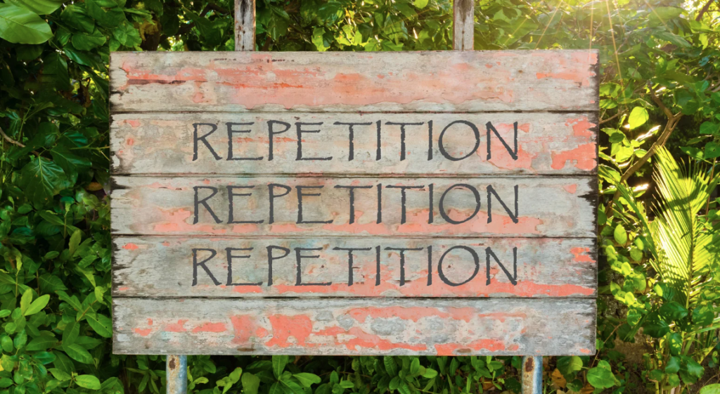 Detección de la repetición mecánica y el flujo predecible