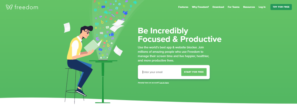aplicaciones para eliminar las distracciones digitales - Libertad
