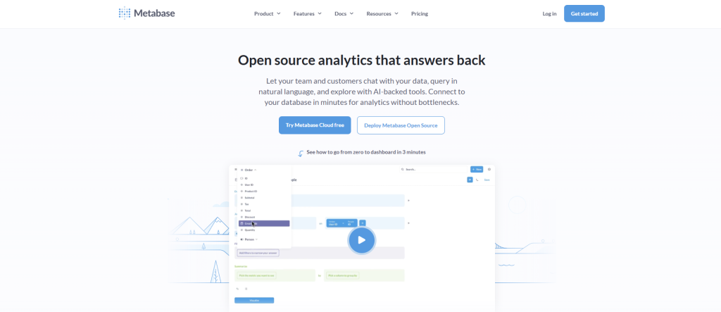 Analytics Tool - Metabase