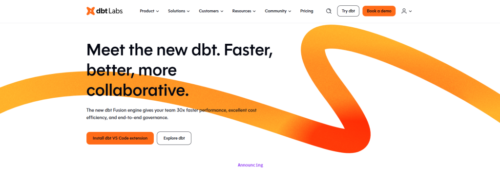 Analytics Tool - dbt (Data Build Tool)