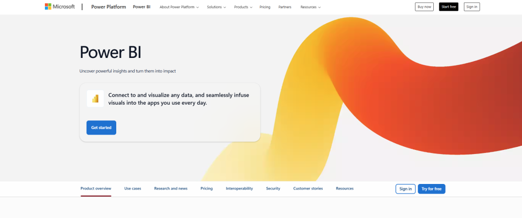 Analytics Tool - Microsoft Power BI