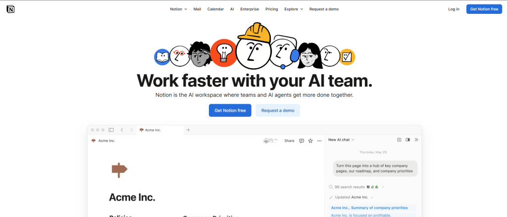el espacio de trabajo todo en uno - Notion