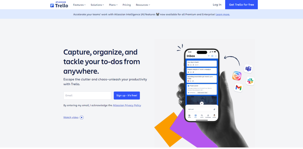 Seguimiento visual de proyectos - Trello