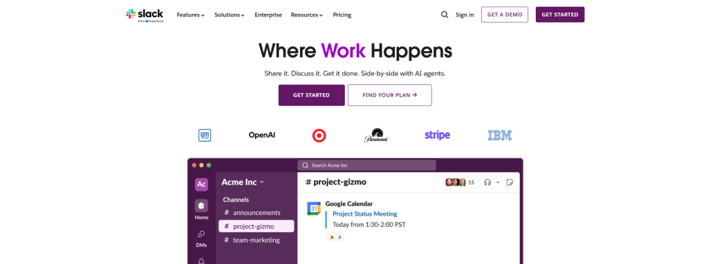 Comunicación de equipo en tiempo real - Slack