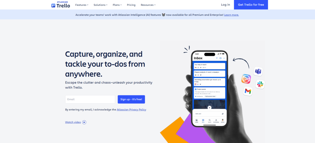 Gestión visual de tareas - Trello