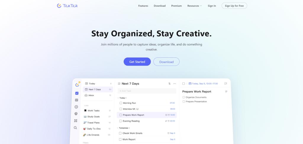 Planifica, concéntrate y alcanza tus objetivos - TickTick