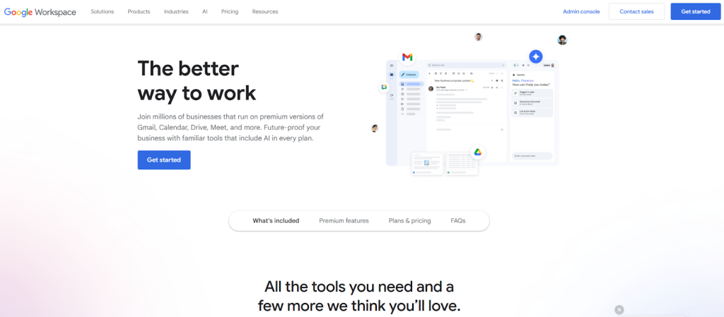 Colaboración centralizada - Google Workspace