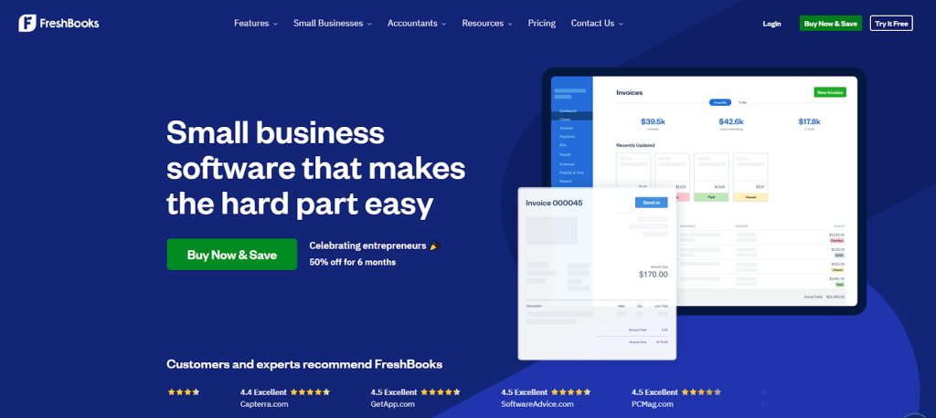 Simplifica tus finanzas - FreshBooks