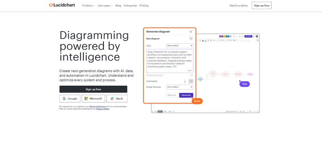 Planificación visual profesional simplificada - Lucidchart