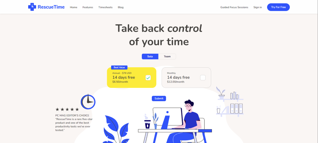 aplicaciones para eliminar las distracciones digitales - Tiempo de rescate