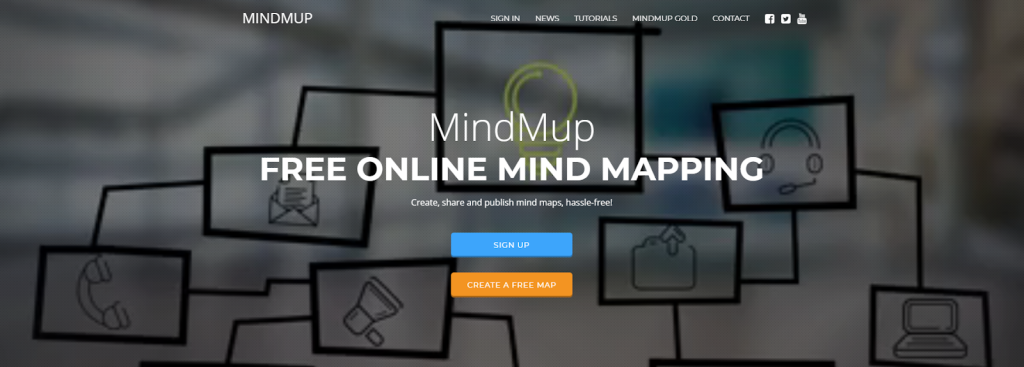 Mapas mentales sencillos basados en la nube - MindMup