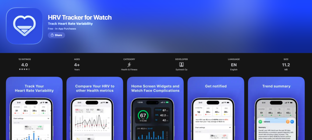 Apple Watch (seguimiento de mindfulness y HRV)