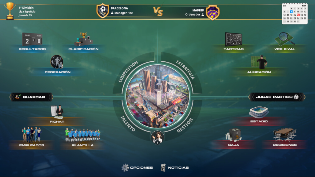 Características PC Football 8